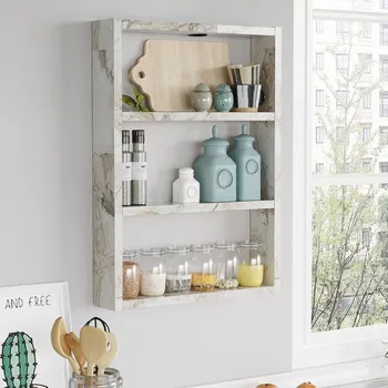 police STROUD nástěnná police, mramor