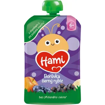 Hami Borůvka Černý rybíz kapsička 100g 6m+