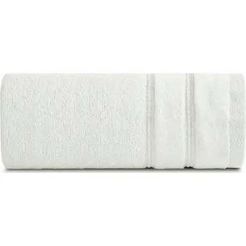 Ručník Ručník 50x90 krémový s velurovou bordurou a lesklou nití