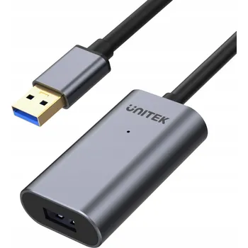 Napájecí kabel USB prodlužovací kabel Unitek Y-3004 černý 5 m