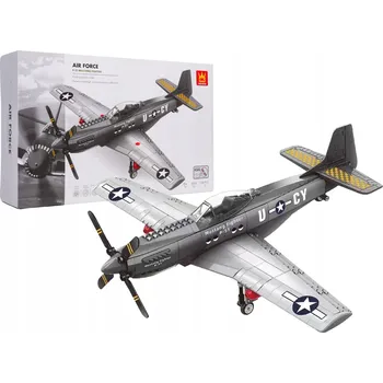 ostatní stavebnice Sada 256 Stavebnice na stavbu vojenského letadla dílů