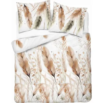Povlečení Povlečení 160x200 Béžové listy na světlém pozadí Podzimní