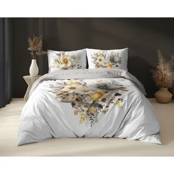 Povlečení Povlečení Holandské 160x200 Květiny Barevné Holland Srdce v květinách