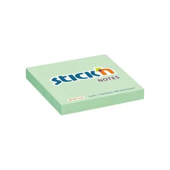 Samolepící bloček Stick´n Samolepicí bločky Stick´n by Hopax - 76 x 76 mm / 100 lístků / pastelová zelená 315180