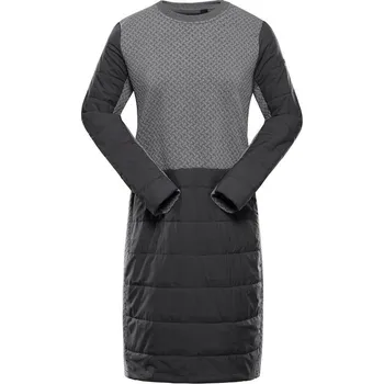 Dámské oblečení šaty dámské ALPINE PRO OLWA zimní HI-THERM šedé