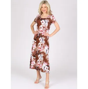 Dámské šaty EVONA a.s. Dámské dlouhé šaty EVONA AMELINA 334 Velikost: M