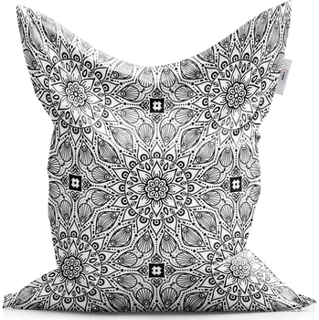 Sedací pytel Sablio Sedací vak Classic Bílé mehendi - 150x100 cm