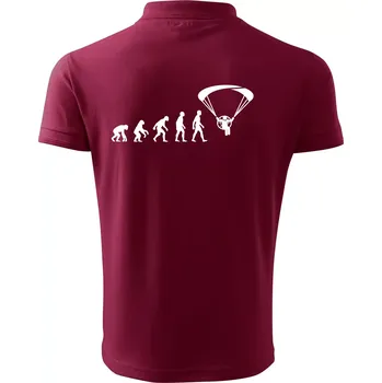 Pánská košile Evoluce paramotor - Polokošile pánská Pique Polo 203 - 2XL ( Garnet )