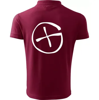 Pánská košile Geocachka - Polokošile pánská Pique Polo 203 - 5XL ( Garnet )