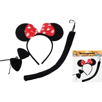 Karnevalová maska wiky Maska set 3 ks - myška 303072