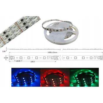 LED osvětlení HQSM-WS2811-14.4W-RGB: LED pásek digitální, Magic, 14,4 W, RGB