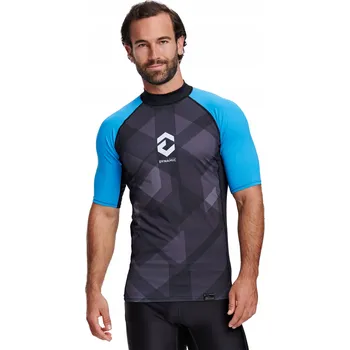 Pánské UV tričko rashguard s krátkým rukávem DYNAMICNORD RG-21 černo-modré XL