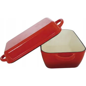 Hrnec Hrnec hrnec Krisberg PEKÁČ 2v1 LITINOVÝ SMALTOVANÝ RED 3,8 l