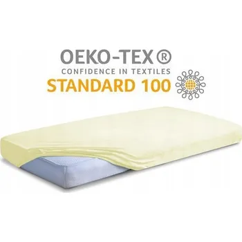 Prostěradlo Froté prostěradlo Premium s gumou 120x200 Krémové