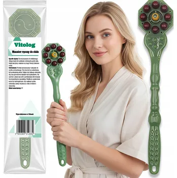 Masážní přístroj Vitolog Masážní Přístroj pro Akupresuru a Masáž Zad – Škrabadlo – Zelený