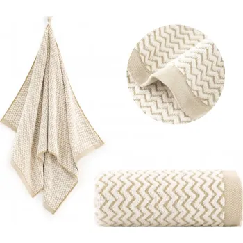 Ručník Osuška Lahti, velká, koupelnová, z egyptské bavlna, 70x140 cm, béžová, 500 g/m2, Zwoltex