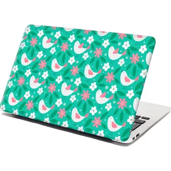 samolepka Sablio Samolepka na notebook Květiny a ptáčci - 29x20 cm