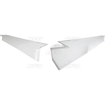 Blatník karosérie UFO boční tabulky na startovací číslo HUSQVARNA TC 125/250 19-22, TE 150/250/300 20-22, FC 250/350/450 19-22, FE 250/350/450/501 20-22 (horní) barva bílá 2020 (UFO boční tabulky na startovací číslo HUSQVARNA TC 125/250 19-22, TE 150/250/300 20-22, FC)