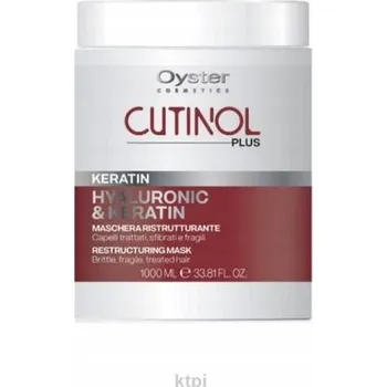 Vlasová regenerace OYSTER CUTINOL PLUS KERATIN MASKA NA VLASY PRO KŘEHKÉ A LÁMAVÉ VLASY 1000 ML
