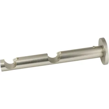 Příslušenství pro garnýž Držák garnýžové tyče Modern dvojitý, pro tyče ø 19 mm, antik