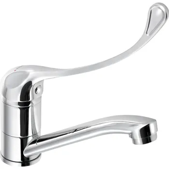 Vodovodní baterie AQUALINE 35 umyvadlová baterie s otočnou hubicí, lékařská páka, chrom 54196