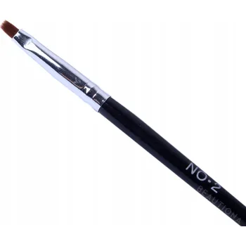 Kosmetický štětec Štětec na gel pro zdobení nehtů rovný černý 02