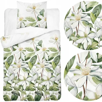 Povlečení Povlečení 140x200 cm sada 2 díly Asti saténová BAVLNĚNÁ měkká na zip