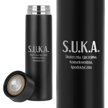 Termoska Termoska Černá S Displejem Dárek Pro Ni S.U.K.A Skuteczna, Uprzejma