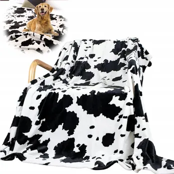 Dětská deka OBOUSTRANNÁ TEPLÁ DĚTSKÁ DEKA 130X150 CM - VZOR KRAVA