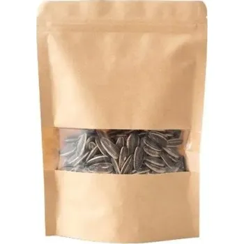 Termobox 10 ks Zip lock Kraft papírové sáčky 17 x 24 cm Samouzavírací stojací obaly s okénkem na čaj sušené potraviny ovoce bylinky dárkové balení