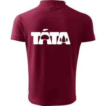 Pánská košile Táta nápis - houbař - Polokošile pánská Pique Polo 203 - 3XL ( Garnet )