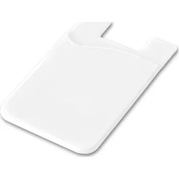 SHELLEY. Silikonové pouzdro na kartu smartphonu - Bílá