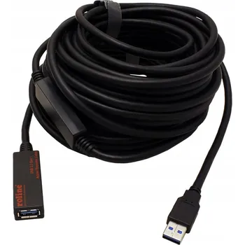 Datový kabel ROLINE 12.04.1071 USB kabel 15 m, USB 3.2 Gen 1 (3.1 Gen 1), USB-A, černý