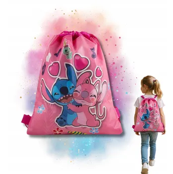 Obraz Vak na boty, papuče a školní potřeby na tělocvik Stitch W03