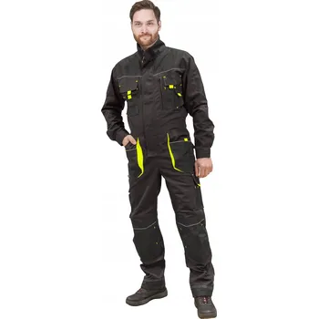 Pracovní obuv OCHRANNÁ MONTÉRKOVÁ SOUPRAVA L.HOLLMAN 48 OCELOVĚ-ČERNO-ŽLUTÁ