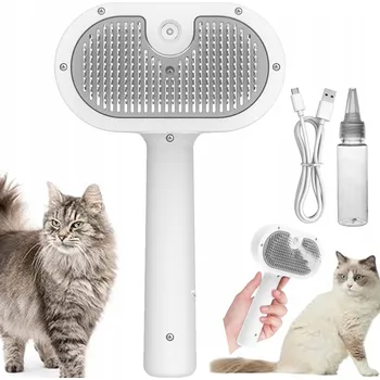 Kartáč pro zvířata SAMOČISTICÍ PARNÍ KARTÁČ PRO PSY - ELEKTRICKÝ PRO PÉČI O SRST