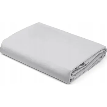 Prostěradlo PROSTĚRADLO TRADIČNÍ SATÉNOVÉ 220X200 BEZ GUMIČKY BAVLNA SATÉN STŘÍBRNÉ