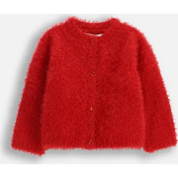 Dívčí svetr Dětský kardigan Coccodrillo červená barva, ELEGANT BABY GIRL ZC5172201EBG 33X, vel. 86