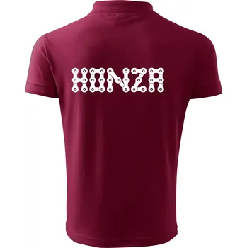 Pánská košile Řetěz - Vaše jméno - Polokošile pánská Pique Polo 203 - M ( Garnet )