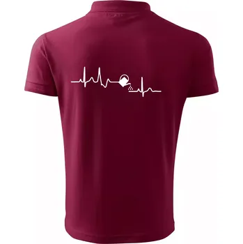 Pánská košile EKG zahrada - konev - Polokošile pánská Pique Polo 203 - 4XL ( Garnet )