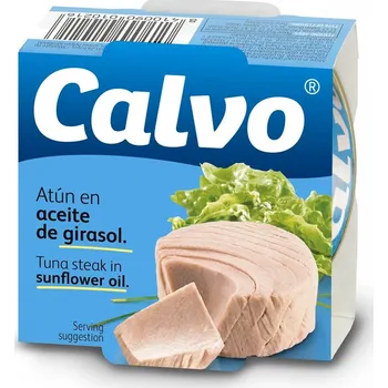 konzervovaná ryba Calvo Tuňák v rostlinném oleji 80 g