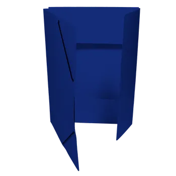 HIT OFFICE Odkládací mapa 3 klopy 253 Prešpán s gumičkou, 350 g Barva: Tmavě modrá