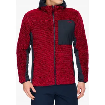 Pánská mikina Fleecová Mikina CMP Gravix - ferrari/antracite 54 (XXL)