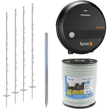 Ohradník VNT electronics s.r.o. Sada elektrického ohradníku ochrana úrody před lesní zvěří, jelen, srnka – síťový zdroj – páska 200 m