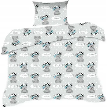 Povlečení Sada povlečení Extrapościel 100 x 135 cm šedá