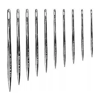 Nástroj na niť a příze Jehly plachtařské, 5 kusů pro ruční šití plachet, kůže atd.