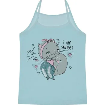 Dívčí oblečení EVONA a.s. Dívčí košilka EVONA KIDS UR C SVĚTLE MODRÁ Velikost: 110