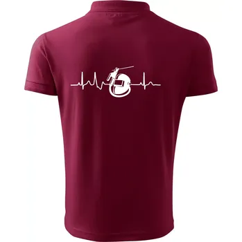 Pánská košile EKG svářeč - Polokošile pánská Pique Polo 203 - 4XL ( Garnet )