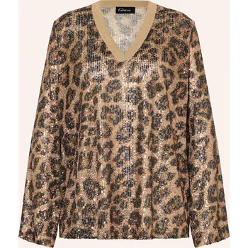 Grace Dámská Blůza S Flitry A Třpytivou Nití, zlatá / tmavě...
