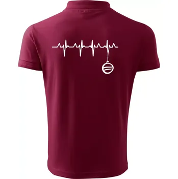 Pánská košile EKG Vánoční ozdoba - Polokošile pánská Pique Polo 203 - 5XL ( Garnet )